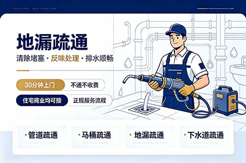 张掖地漏疏通