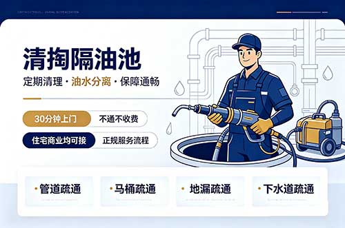 张掖清掏隔油池